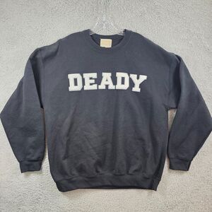 Judith March Black Sweatshirt DEADY Crewneck Size XL